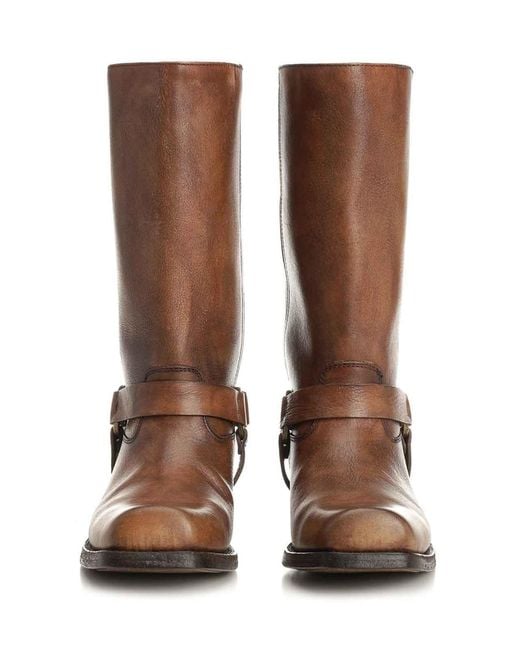 Golden Goose Deluxe Brand Brown High Biker Boots