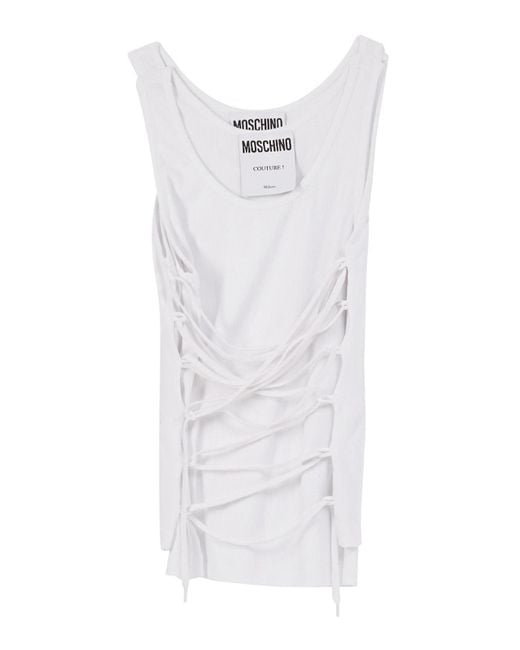 Moschino White Top Lacci