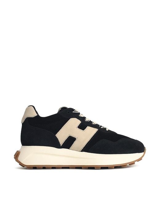 Hogan Black H641' Leather Sneakers