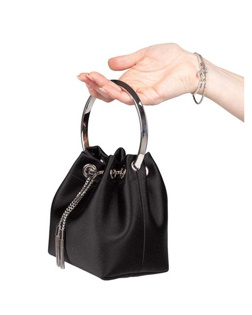 Jimmy Choo Black Bon Bon Fuq Handbag