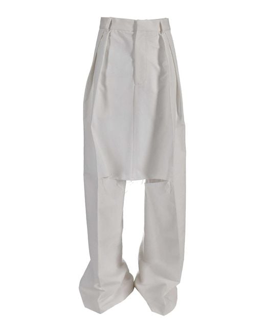 Niccolò Pasqualetti White Brezza Skirtrousers