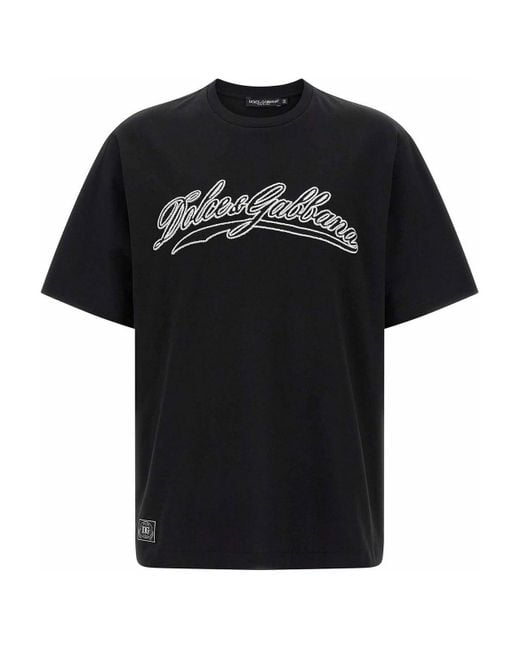 Dolce & Gabbana Black Dolce & Gabbana T-Shirts And Polos for men