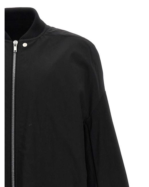 Rick Owens Black Jumbo Peter Flight Jacket for men