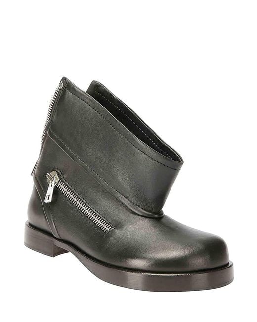 J.W. Anderson Black Decorative Lateral Zip Boots
