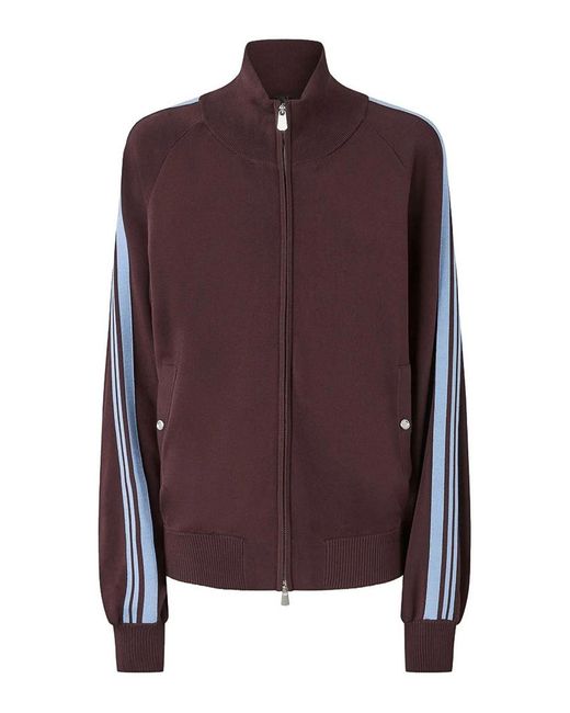 Pinko Purple 'Panarea' Zip-Up Sweatshirt