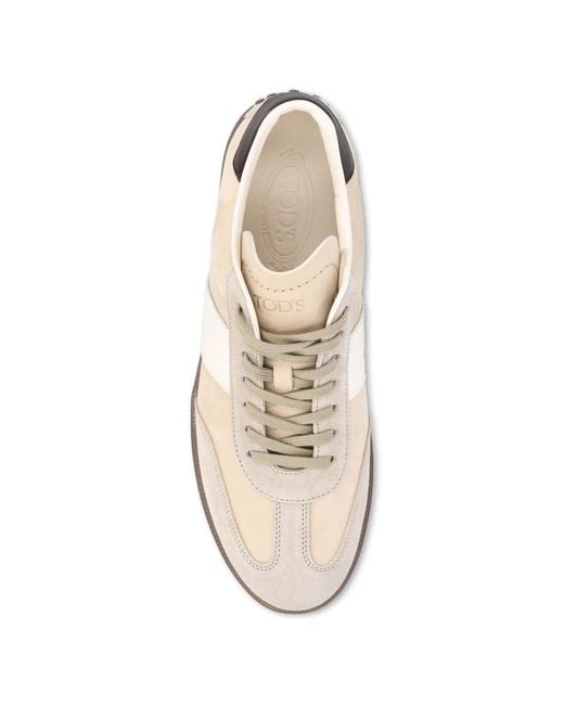 Tod's Natural Leather Sneakers for men