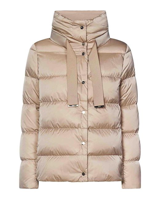 Herno Natural Quilted Nylon Down Jacket