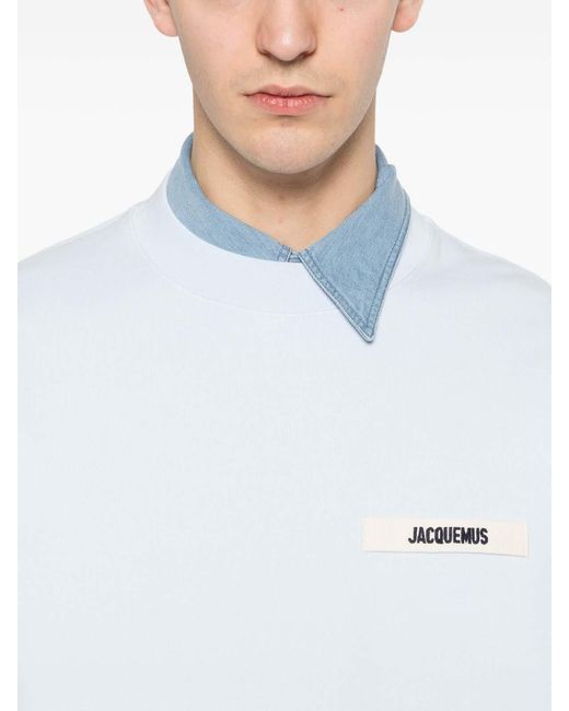 Jacquemus White Le Sweatshirt Gros Grain for men