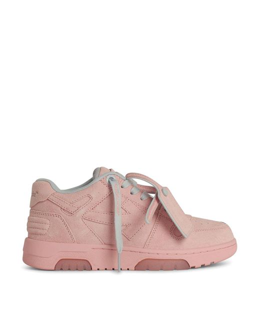 Off-White c/o Virgil Abloh Pink 000 Suede Sneakers
