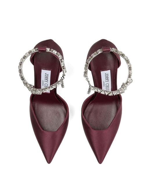 Jimmy Choo Purple Stevie 100 Sat