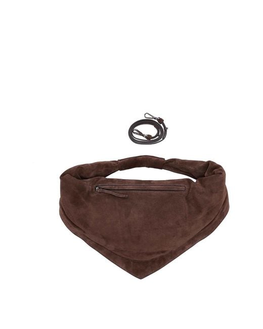 FEDERICO CINA Brown Maxi Tortellino Tote Bag Swede