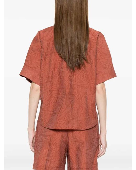 Brunello Cucinelli Orange Shirt
