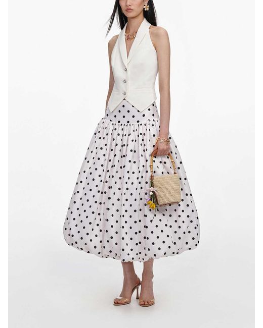 Self-Portrait White Linen Waistcoat