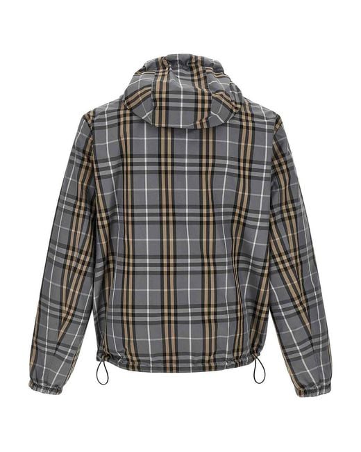Burberry Gray Newport' Reversible Jacket for men