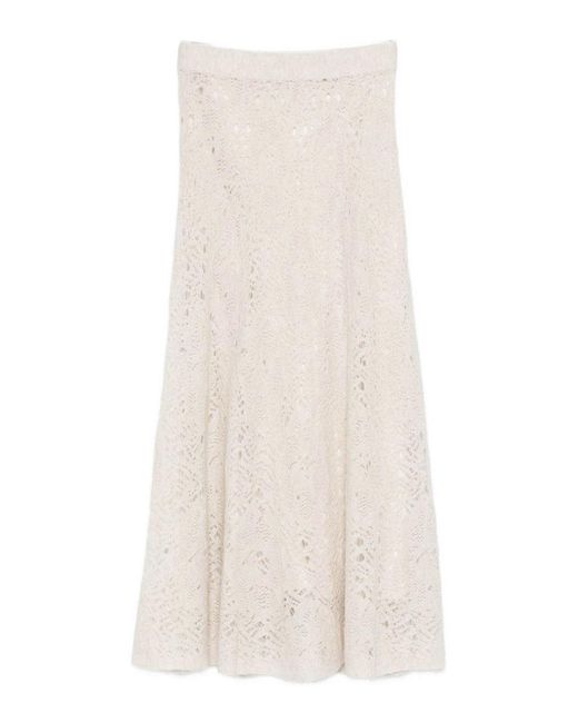 D. EXTERIOR White Skirt