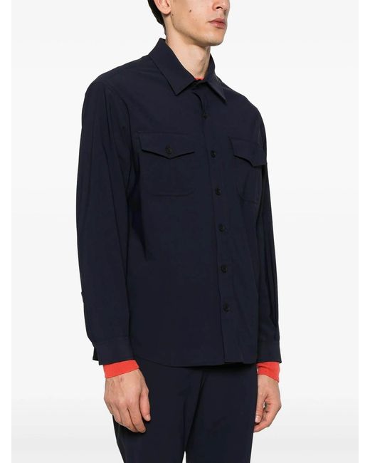 Cruna Blue Overshirt for men