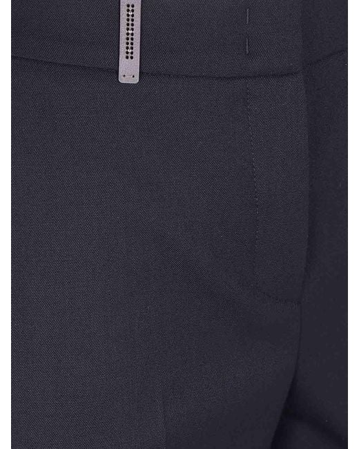 Peserico Blue Regular Waist Trousers
