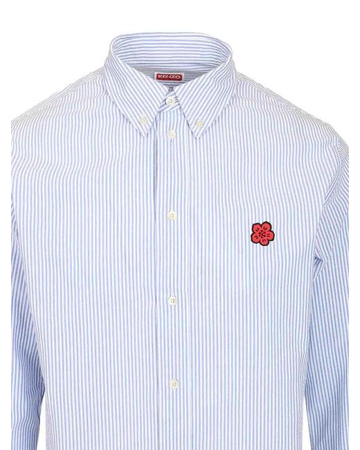 KENZO Blue Boke Flowers Shirt for men