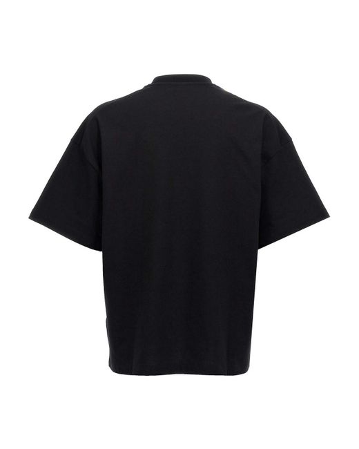 Jil Sander Black Cotton T-Shirt for men