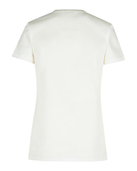 Moncler White Cotton T-Shirt