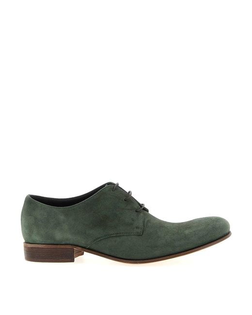 Julian Fashion Green Suede Lace Up for men
