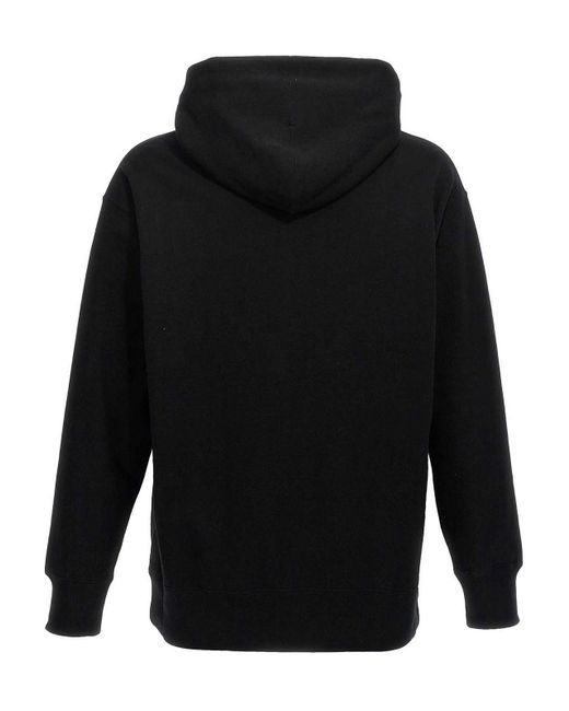 Comme Des Garcons Hommes Plus Black Logo Print Hoodie for men