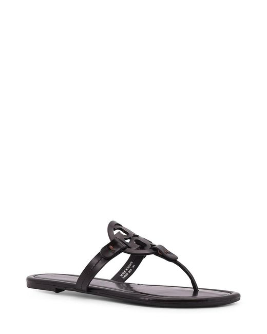 Tory Burch Black Flip Flops With Logo