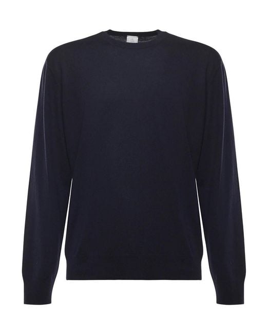 Eleventy Blue Cashmere Sweater for men