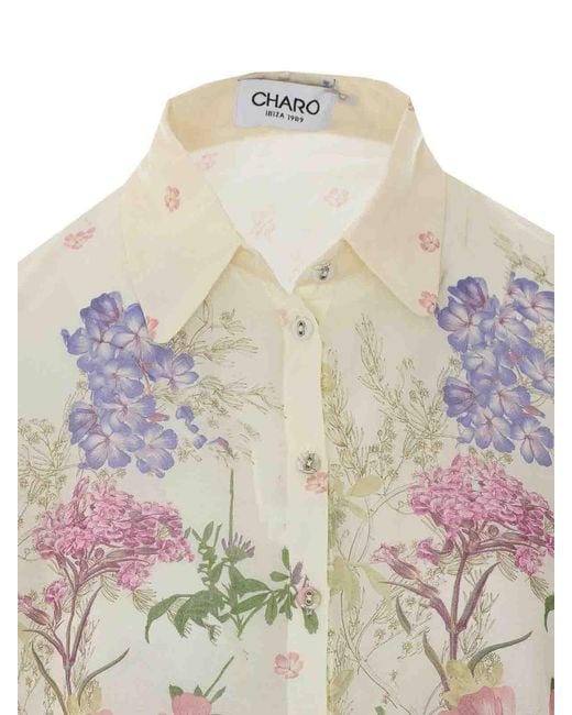 Charo Ruiz White Aster Blouse