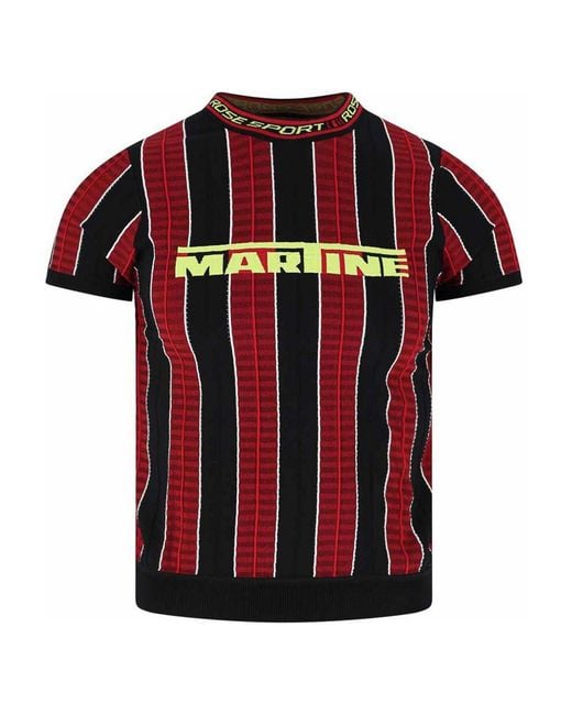 Martine Rose Red Logo T-Shirt for men