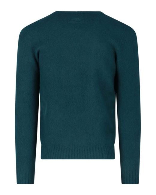 Drumohr Green Wool Sweater for men