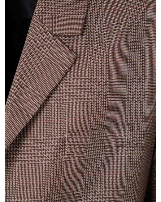 Les Deux Brown James Houndstooth Check Blazer for men