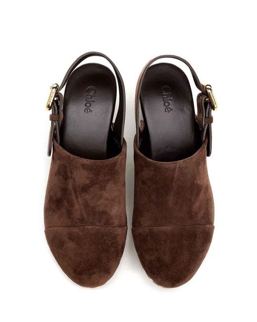 Chloé Brown Clogs