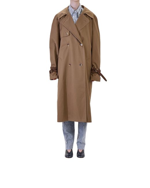 Moschino Brown Impermeabile Tie Me