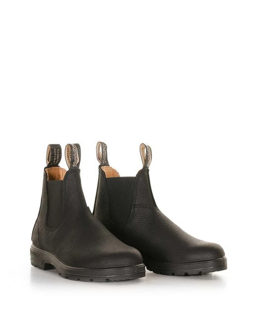 Blundstone Black Leather Ankle Boots for men