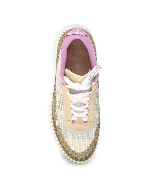 Chloé Natural Nama Sneakers