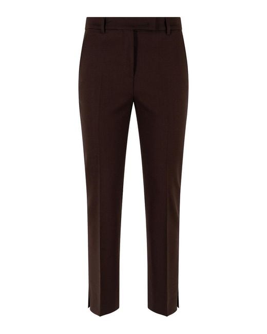 Incotex Brown Straight-Leg
