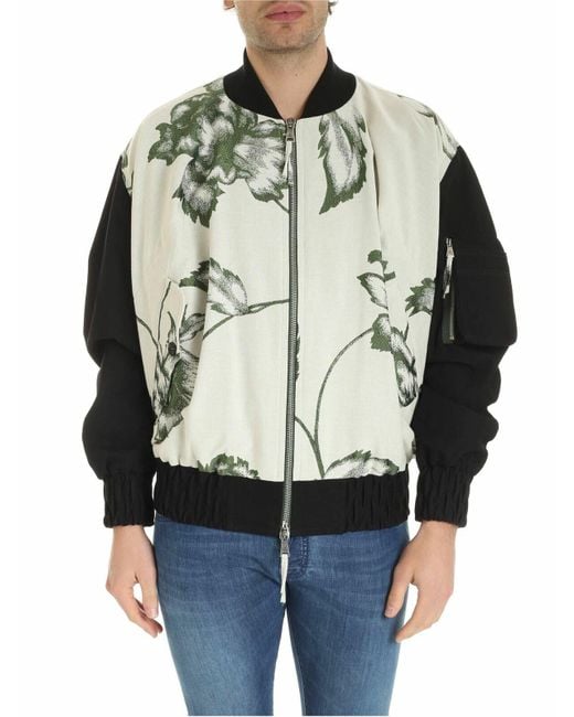 Vivienne Westwood Gray Peony Oversize Bomber for men