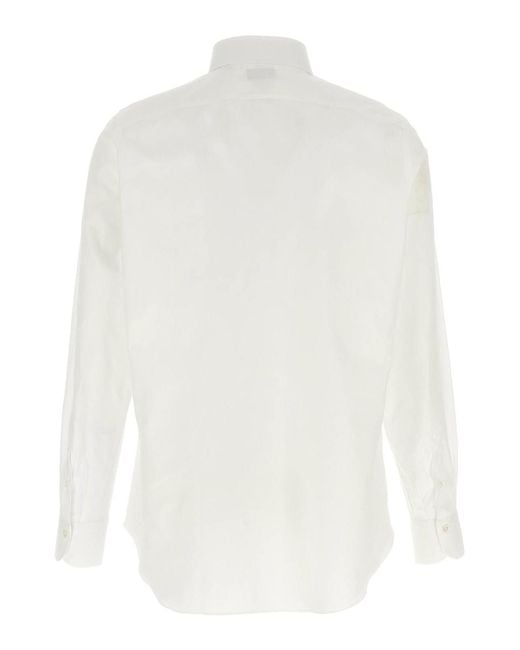Finamore 1925 White Napoli Shirt for men