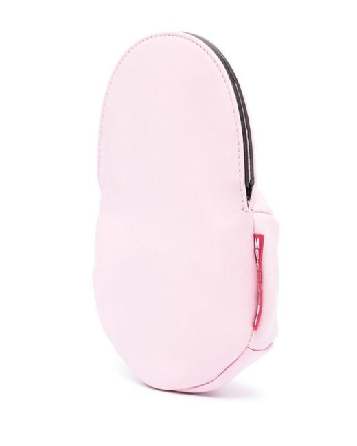 Moschino Pink Black Mini Logo Backpack