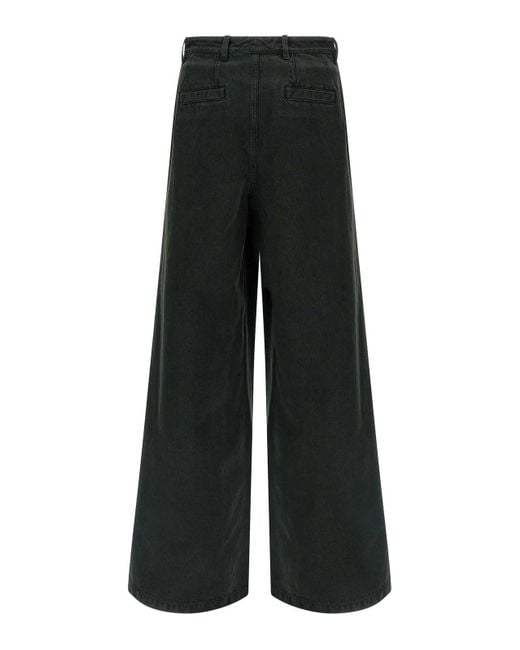Dries Van Noten Black Velvet Insert Jeans