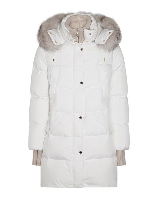 Moorer Gray Wool Down Jacket