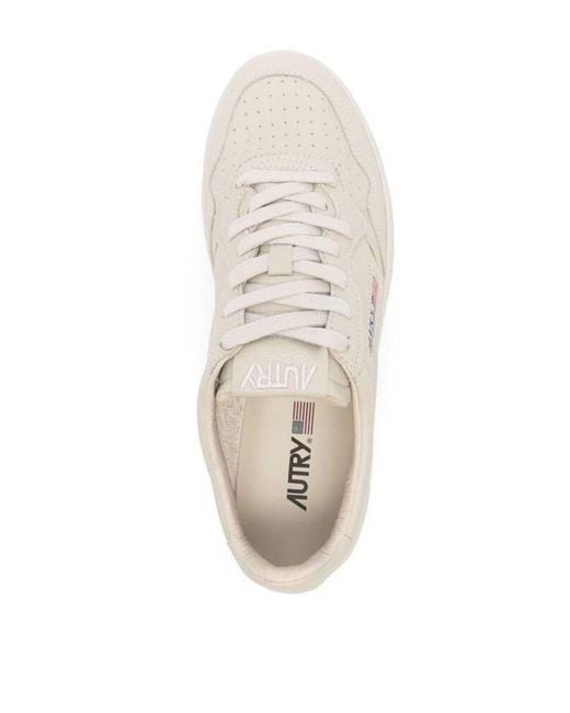 Autry White Medalist Sneakers for men