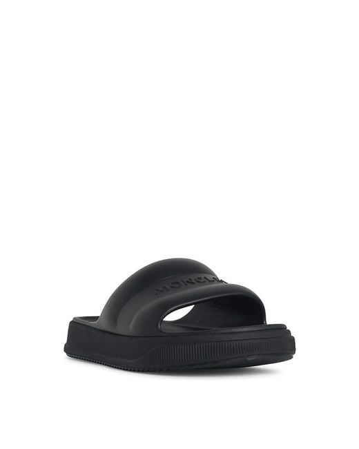 Moncler Black Altive Rubber Slides