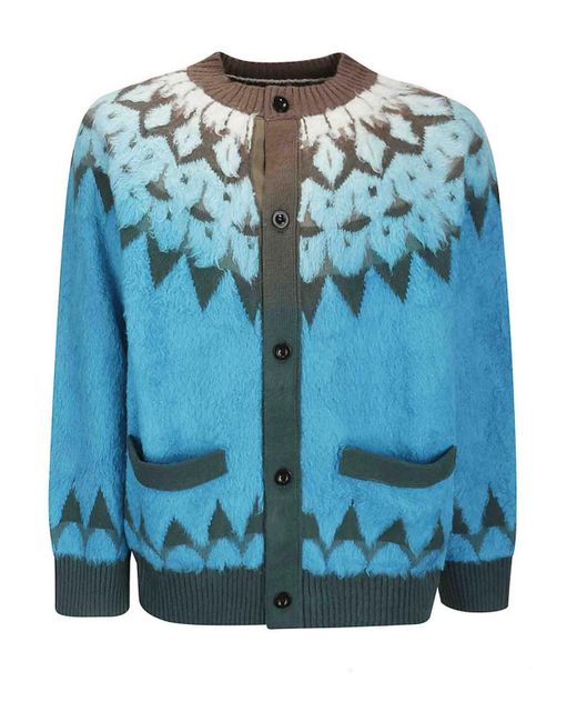 Sacai Blue Sweater for men
