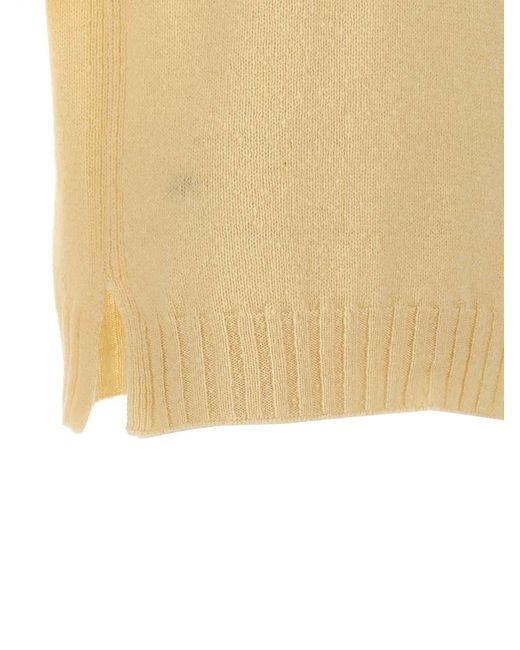 Jil Sander Yellow Wool Sweater for men