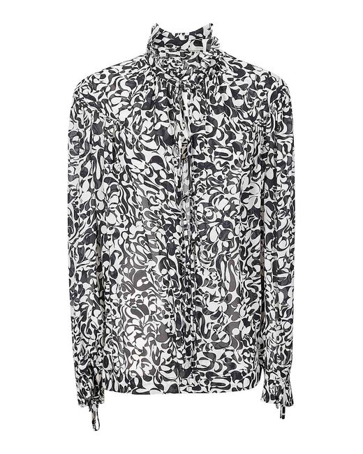 Dries Van Noten Gray Shirt