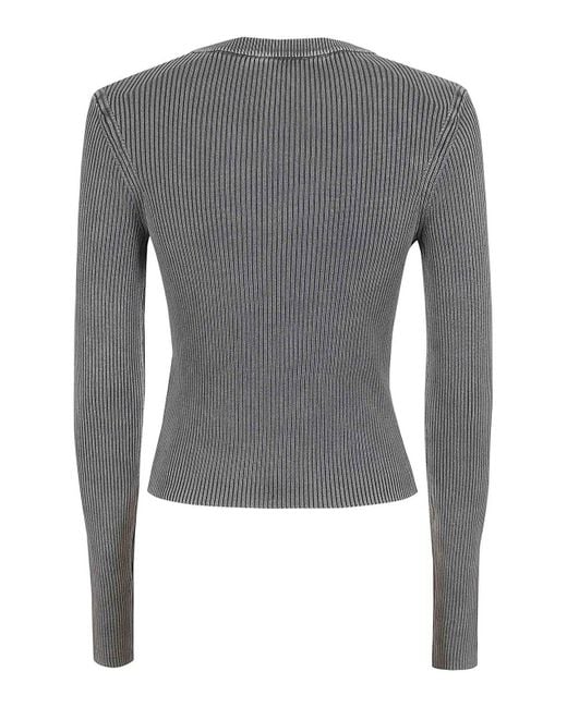 DIESEL Gray Round Neck