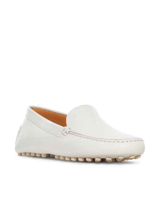 Tod's Natural City Gommino Leather Moccasin