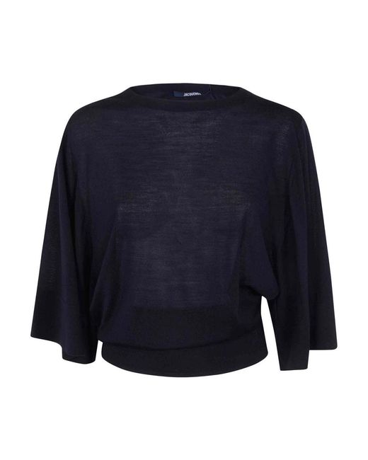 Jacquemus Blue La Maille Mananco Shirt